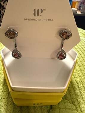 Bomb Party Come Home To Me RBP5906 Dark Rubellite Drop Earrings